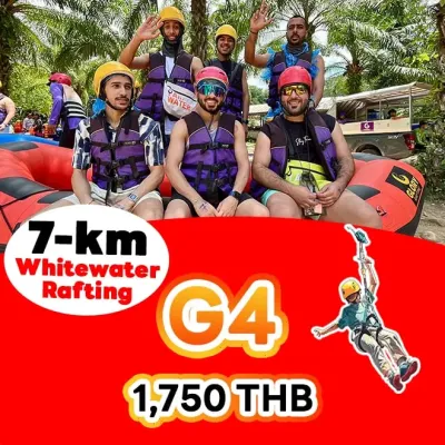 ล่องแก่งพังงา 7 กิโลเมตร แพ็คเกจ G4 ล่องแก่งพังงา 7 กิโลเมตร แพ็คเกจ G4